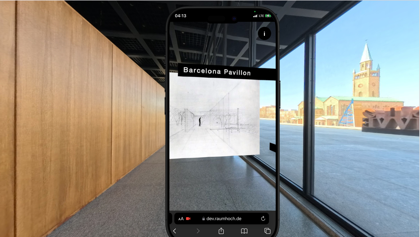 360° Mies van der Rohe - Architektur in Web-AR